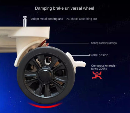 Large Size Suitcase with Five Wheels Brake Luggage Carrier 28 inch PC Material Cabin Trip Suitcase TSA Lock 32/36/50 inches