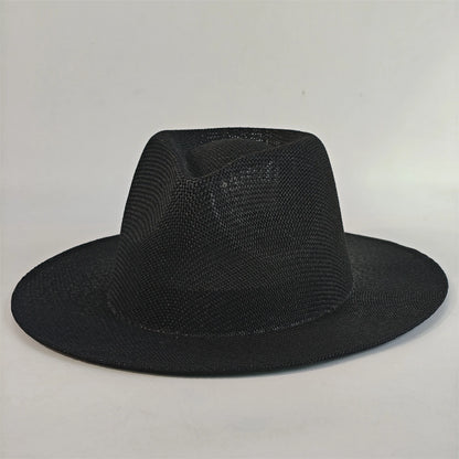2026 New Hat Panama Straw Hat British Top Hat Men's and Women's Foldable Sun Shading Beach Hat Sun Protection hat
