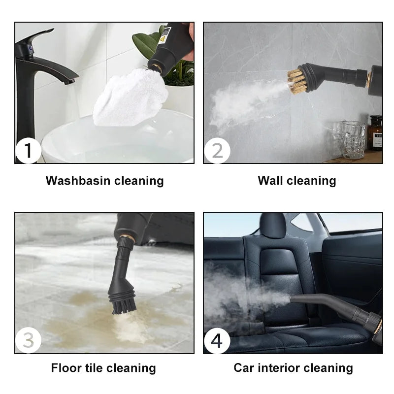 2500W High And Temperature Handheld Steam Cleaners Air Conditioner Kitchen Hood Car Steam Clean Machine Floor and More Cleaning - Kimlud
