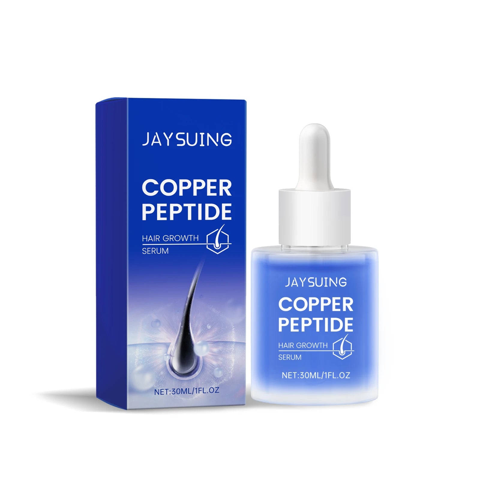Copper Peptide Shampoo Hair Growth Serum Scalp Nourishing Spray Anti Hair Loss Essence Oil Strengthen Roots Dense Hair Care Set - Kimlud