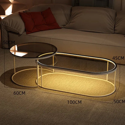 Luxury Clear Coffee Table Nordic Minimalist Bedroom Entryway Coffee Table Centre Living Room Meubles De Salon Room...