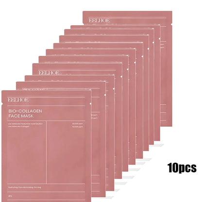 1/5/10PCs Bio Collagen Face Mask Shrink Pores Deep Hydrating Overnight Mask Moisturizing Refreshing Brightening Face...