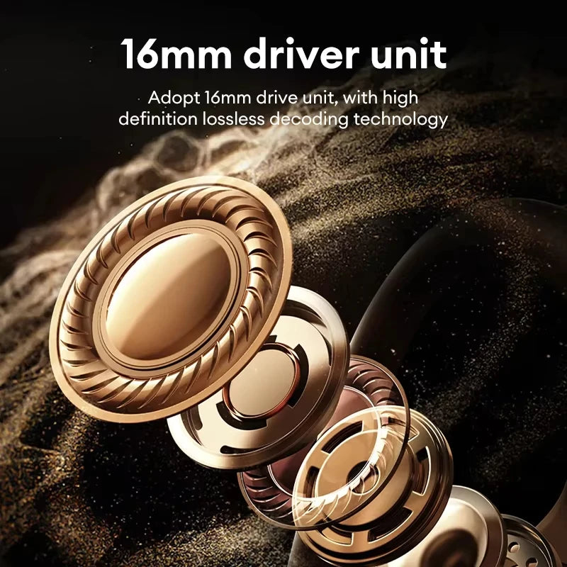 PAXA OpenAir5 HD Wireless Bluetooth 5.4 Earphones LED Power Display Hi-Fi Stereo Touch OWS Headphones Sports Game Music  Headset