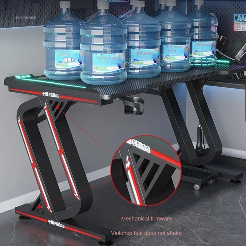 Minimalist Carbon Fiber Computer Desks for Bedroom Single Desktop Gaming Desk Nordic Office Furniture Home Study Reading Desk H - Kimlud