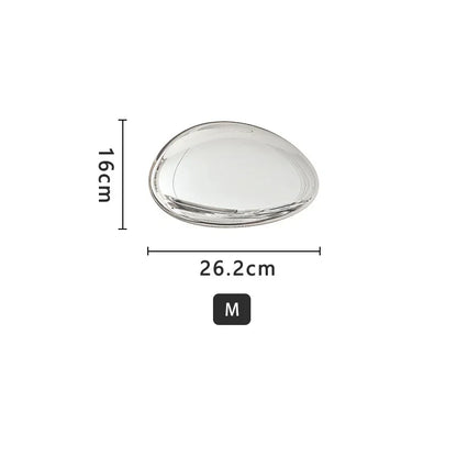 Creative Imitation Stainless Steel Pebble Wall Water Droplet Decor Artwork Hotel Light Luxury Pendants Living Room Wall...