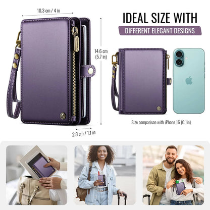 Passport Holder for Travel, Passport Case Wallet With Strap Wristlet and Zipper Wallet for Men Women Gold | Kimlud Mid...