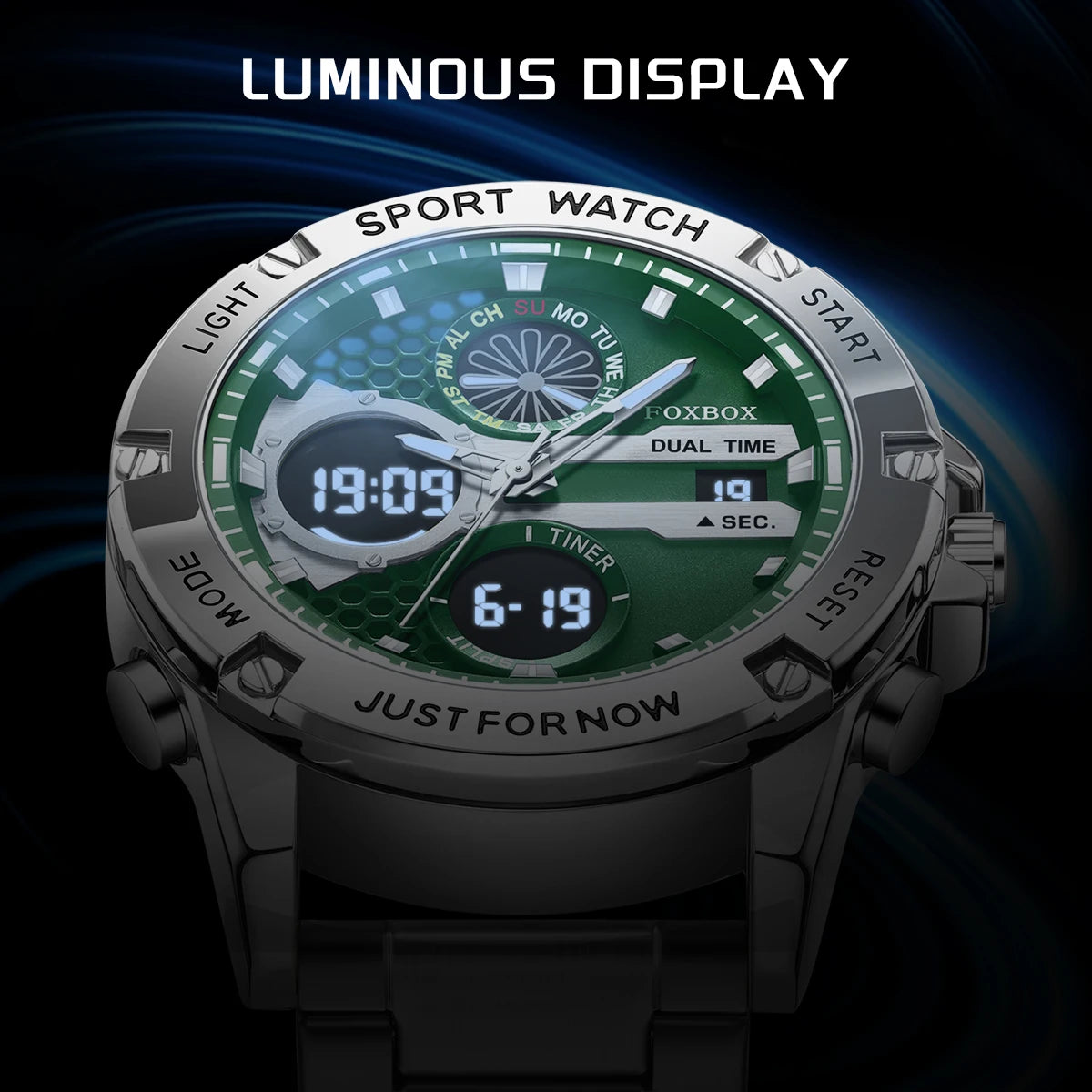 LIGE New Electronic Watches for Men Leather Men Military Sport Waterproof Dual Display Watch Quartz WristWatch Chronograph Clock