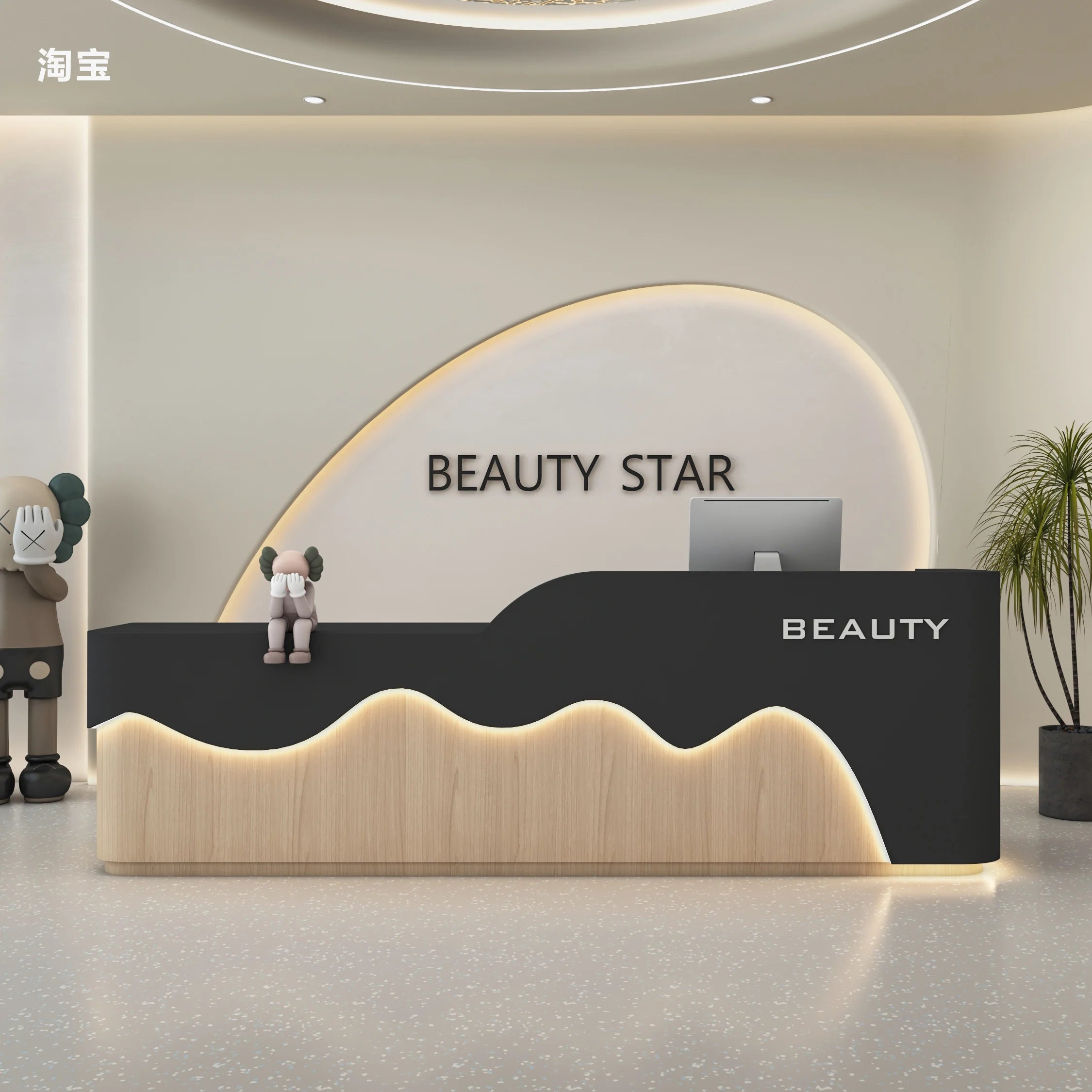 Executive Curved Reception Desks White Design Best Display Reception Desks Shelves Beauty Comptoire Accueil Commercial Furniture