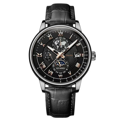 2024 Men Watch Fashion Top Luxury Sport Men's Wristwatch Waterproof Luminous Leather Date Quartz Watches Man Casual Clock