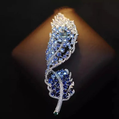 Light Luxury Elegant Zircon Pearl Flower Phalaenopsis Brooch For Women Fashion Sweet Crystal Jewelry Geometry Jewelry...