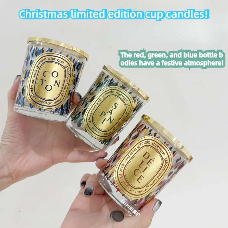 190g Aromatherapy Candle City Limited Edition Pure Natural Plant Essential Oil Scented Candle Cafe Chantilly Christmas...