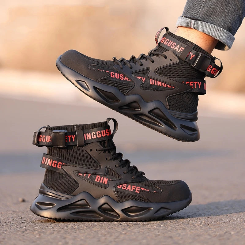Work Safety Boots Men Indestructible Steel Toe Cap Safety Shoes Breathable Work Sneakers Protective Work Shoes Footwear...