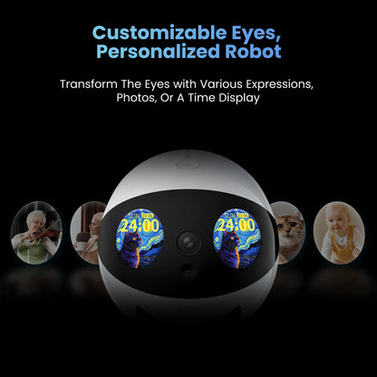 EBO AIR 2 PLUS Intelligent Pet Companion Robot, 3k Camera, Video Call and AI Artificial Intelligence Patrol Function - Kimlud