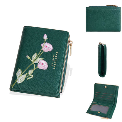 Baellerry New Short Women Wallets Simple Card Holder Zipper Female Coin Purse High Quality Slim Card Bag For Girls - Kimlud