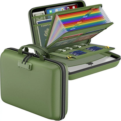 Fireproof Waterproof Document Bag Portable Hard Case for Certificates Passports Gun Safe | Kimlud Luxury Bag