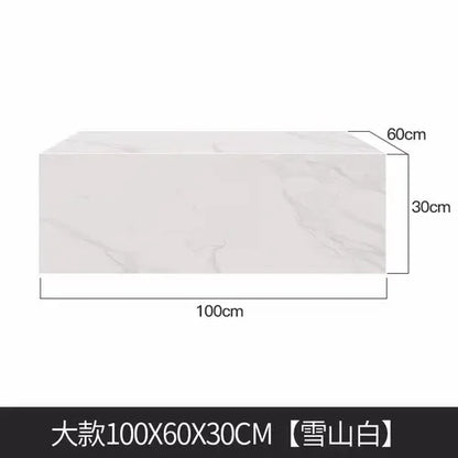 Bedroom Marble Table Luxury White Unique Minimalist Sofa Side Table Square Aesthetic Mesas De Centro Para Sala Room Furniture - Kimlud