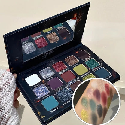 Purple Chameleon 15 Color Eyeshadow Palette Shimmer Glitter Matte Metallic Halloween Makeup Look Eye Shadow Palette |...