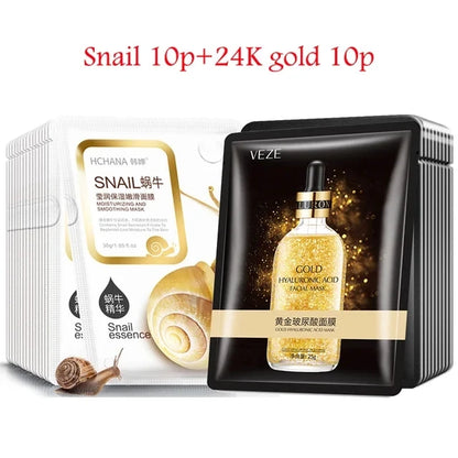 30Pcs Face Mask Sets Fresh Fruit Face Care Sheet Masks Hydrating Anti-aging Oil Control Acne Treatment Facial Mask Skin...