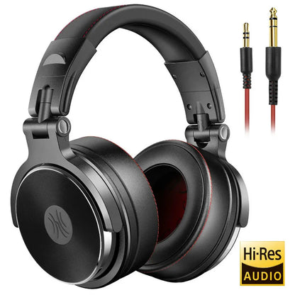 Oneodio Wired HiFi Headphones Professional Studio DJ Headphones With Mic Over Ear Hi-Res Headset Monitoring For AMP Guitar Phone
