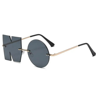 “NO”！ Styling Sunglasses FASHION Sunglasses Metal Eyeglass Frame Colorful Eyeglass Lenses Alien Glasses | Kimlud...