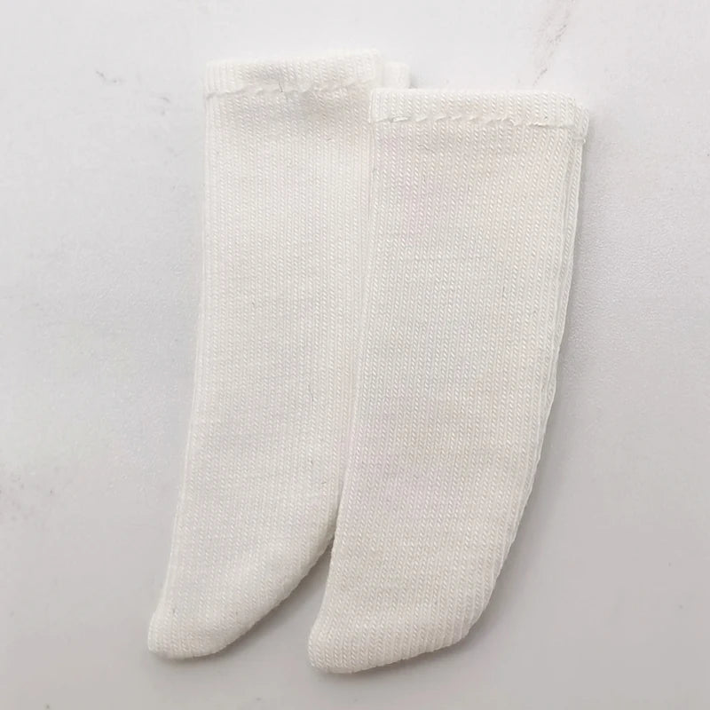 For Blythe Doll Socks Black White Pink Candy color Socks for Ob24 Ob22 Azone Doll Long Stockings - Kimlud