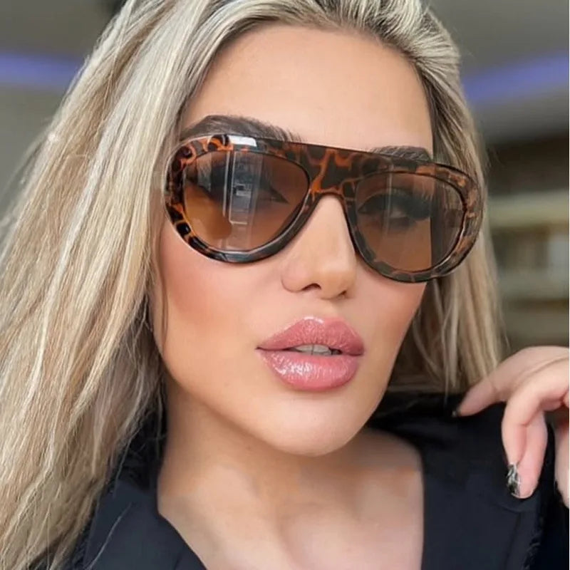 Fashion Oversized Hip Hop Sunglasses Men Women Shades Brand Designer Glasses Trend Male Punk Eyewear Female UV400 |...