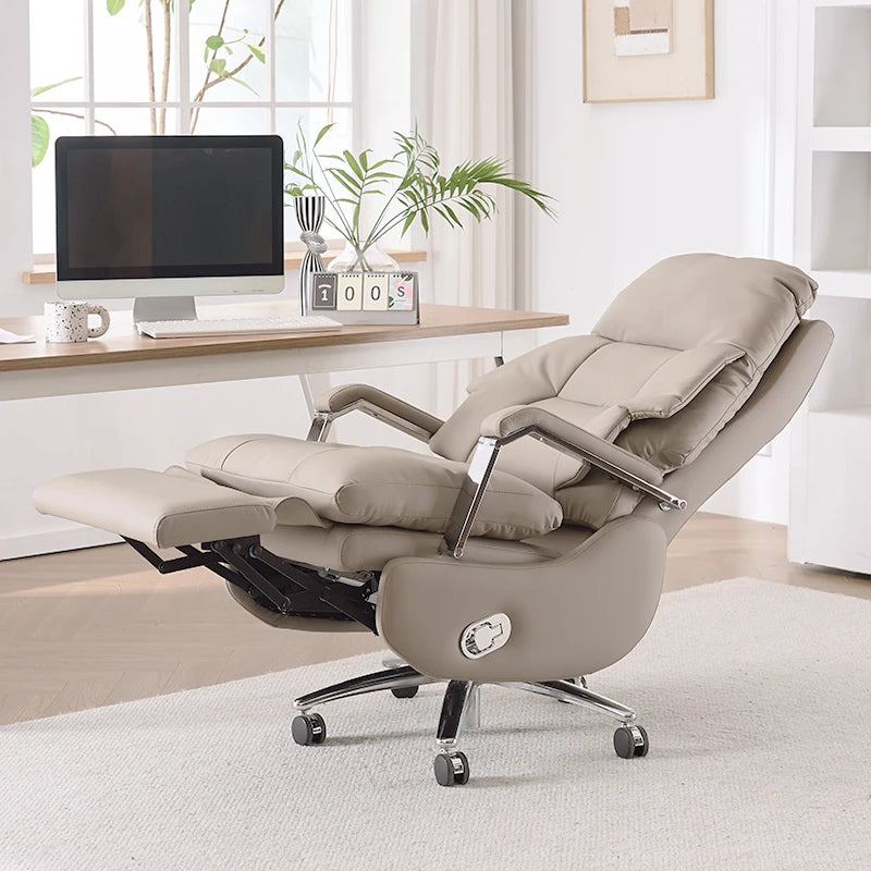 Computer Sillas De Oficina OfficeFurniture Nordic Leather Boss Chair Electric | Kimlud Office Luxury Chair