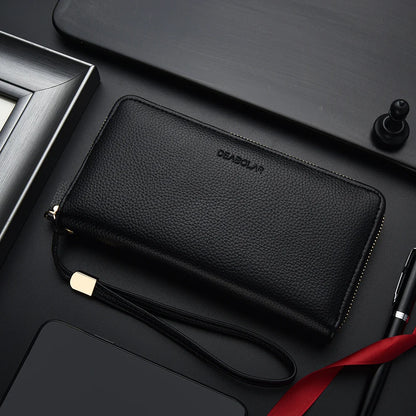 Men Wallets Long Style High Quality Card Holder Male Purse Zipper Large Capacity Brand PU Leather Wallet For Men