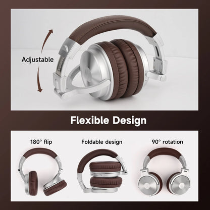 Oneodio Upgrade Pro C Wireless Bluetooth 5.2 Headphones Over Ear Type C Sport Bluetooth Headset With Mic Hi-Res Audio 110Hrs