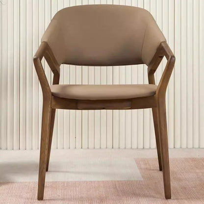 Nordic Simple Chair Solid Wood Italian Lounge Clear Aesthetics Modern Chairs Designer Entrance Minimalist Muebles...