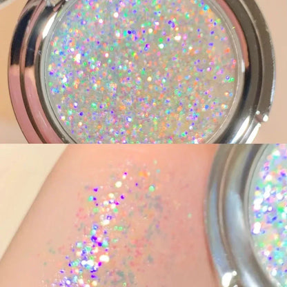 Disappears Glitter Eyeshadow Palette Purple Sequins Pigment Crystal Mud Shining Eyes Makeup Waterproof Lasting Midnight...