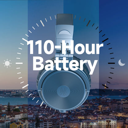 Oneodio Wireless Bluetooth 5.2 Headset Over Ear Headphones With Microphone 110Hr Hi-Res Stereo Earphone For Phone PC Sports