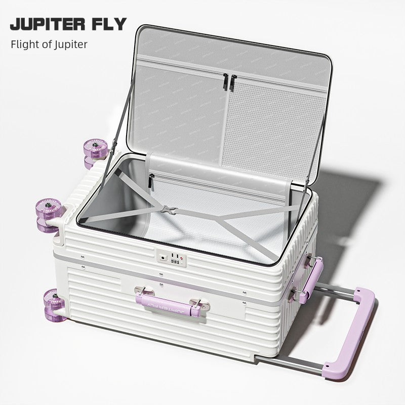 Side Cover Scalable 28-Inch Width Draw-Bar Luggage