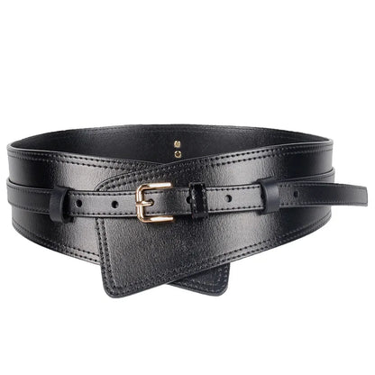 Real Leather Wide Waistband Fashion Versatile Decoration Waist Accessories Women's Waist Seal Dress Coat Pure Cowhide...