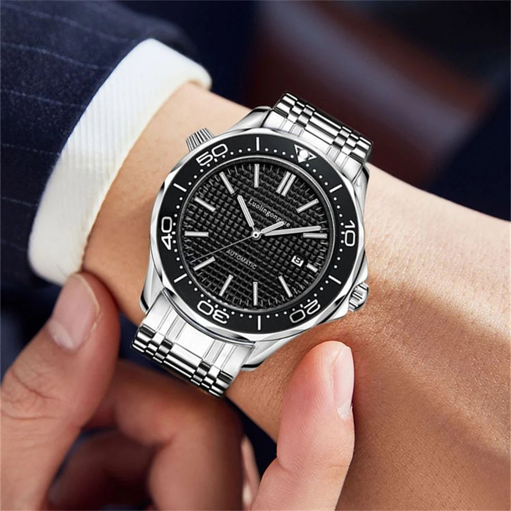 Men's Luxury Brand Business Sport Automatic Mechanical Watches 2025 Waterproof MM300 NH35 Steel Watch For Man WristWatches Clock