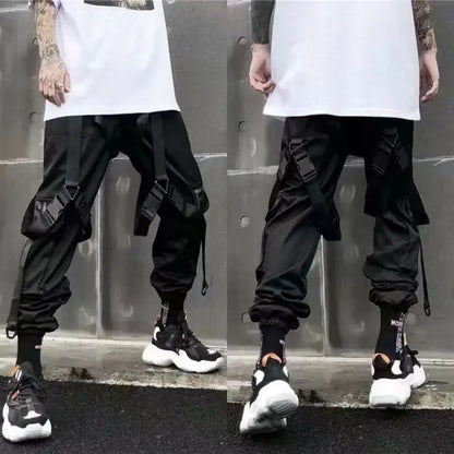 China-Chic functional style overalls for men in autumn and winter loose hip-hop fashion brand ins leggings halon pants cargo pan