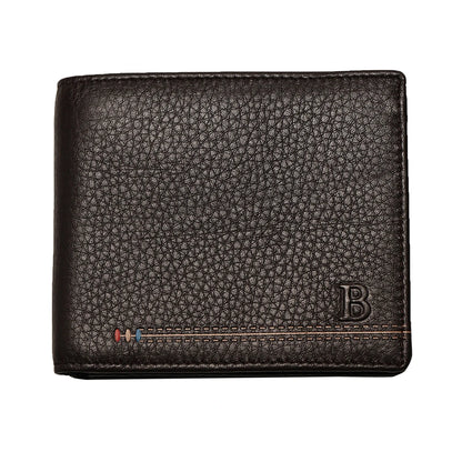 Cow Leather Men Wallets with Coin Pocket Vintage Male Purse Blocking Genuine Leather Men Wallet with Card Holders