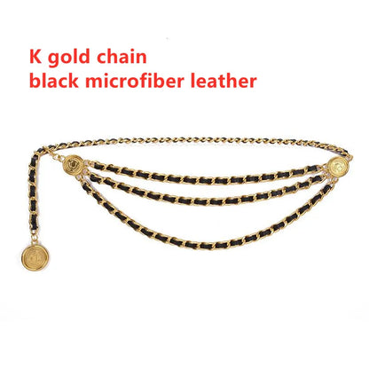Metal Tassel Chain Waist Chain Belt For Women Temperament Retro Pendant Decoration Simple Durable Thin Belt | Kimlud Mid...