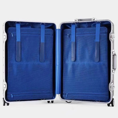 Aluminum Suitcase Metal Luggage 20/22/28/30 Inch Carry-on Travel Bags Trip Cabin Password Trolley Case Travel Wheeled Suitcases