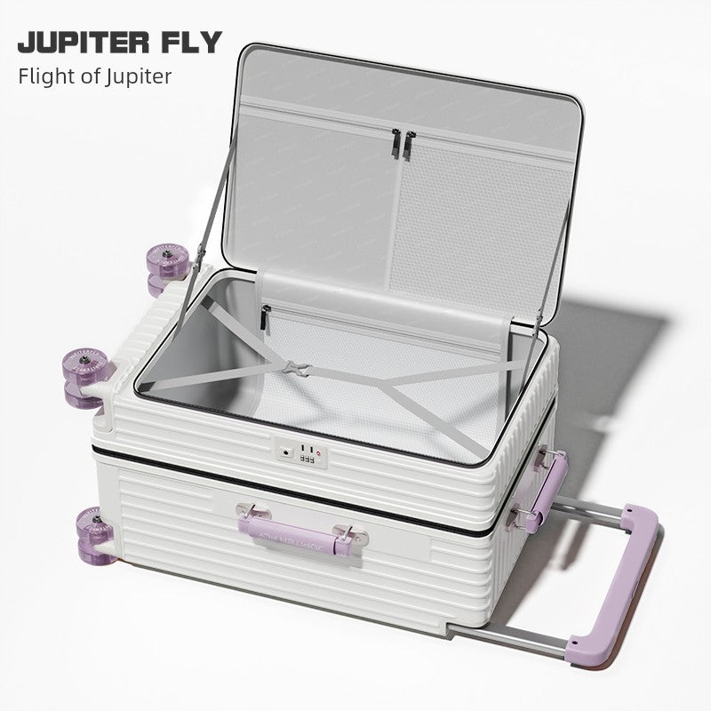 Side Cover Scalable 28-Inch Width Draw-Bar Luggage