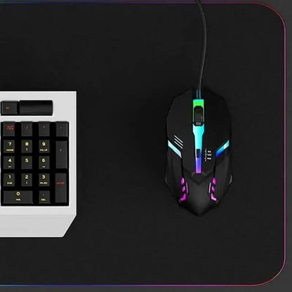 Latest high-quality ergonomic gaming mouse, suitable for desktop and laptop computers, 4-button USB RGB backlit mouse