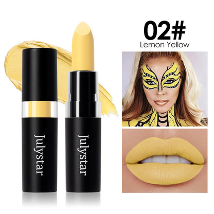 12 Colors Waterproof Blue Matte Lipstick Makeup Green Black Lipstick Long-lasting Purple Lip Stick Halloween Cosmetics for Women