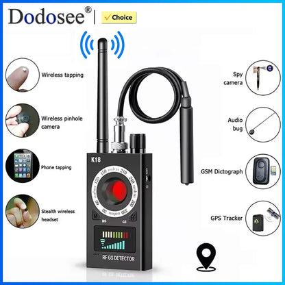 New Anti Wiretapping Detector Multi-function Anti Mini Bug SPY Camera GSM Finder GPS RF Locator Tracker Detect Wireless Camera