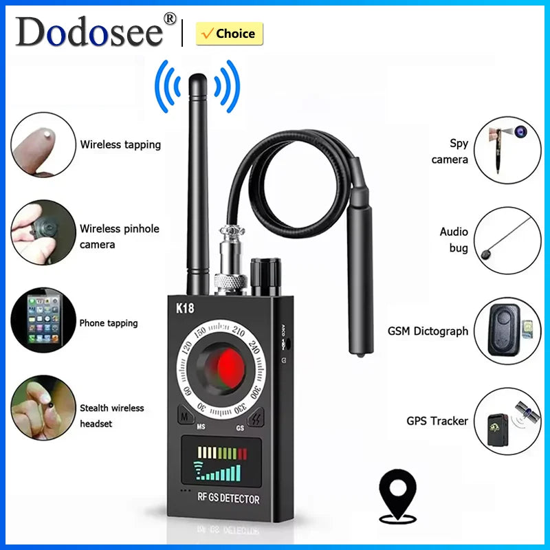 New Anti Wiretapping Detector Multi-function Anti Mini Bug SPY Camera GSM Finder GPS RF Locator Tracker Detect Wireless Camera