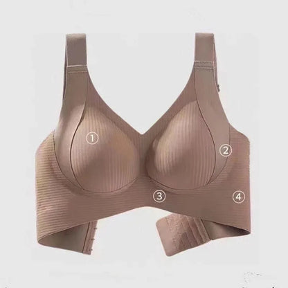 Large Size High-quality Traceless Women's Underwear Without Steel Rings Gathering To Show Small Breathable Sports Women's Bra - Kimlud