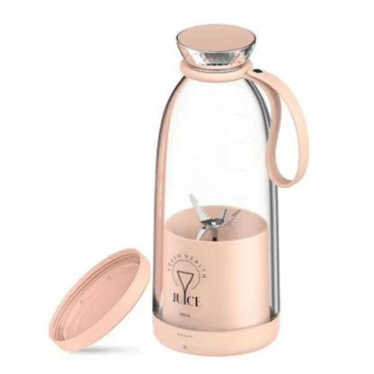 500ml Portable juicer Rechargeable Wireless Fruit Mixer Fresh Juice Bottle Blender 6 Blades Food Milkshake Ice Crush Cup 2400mAh