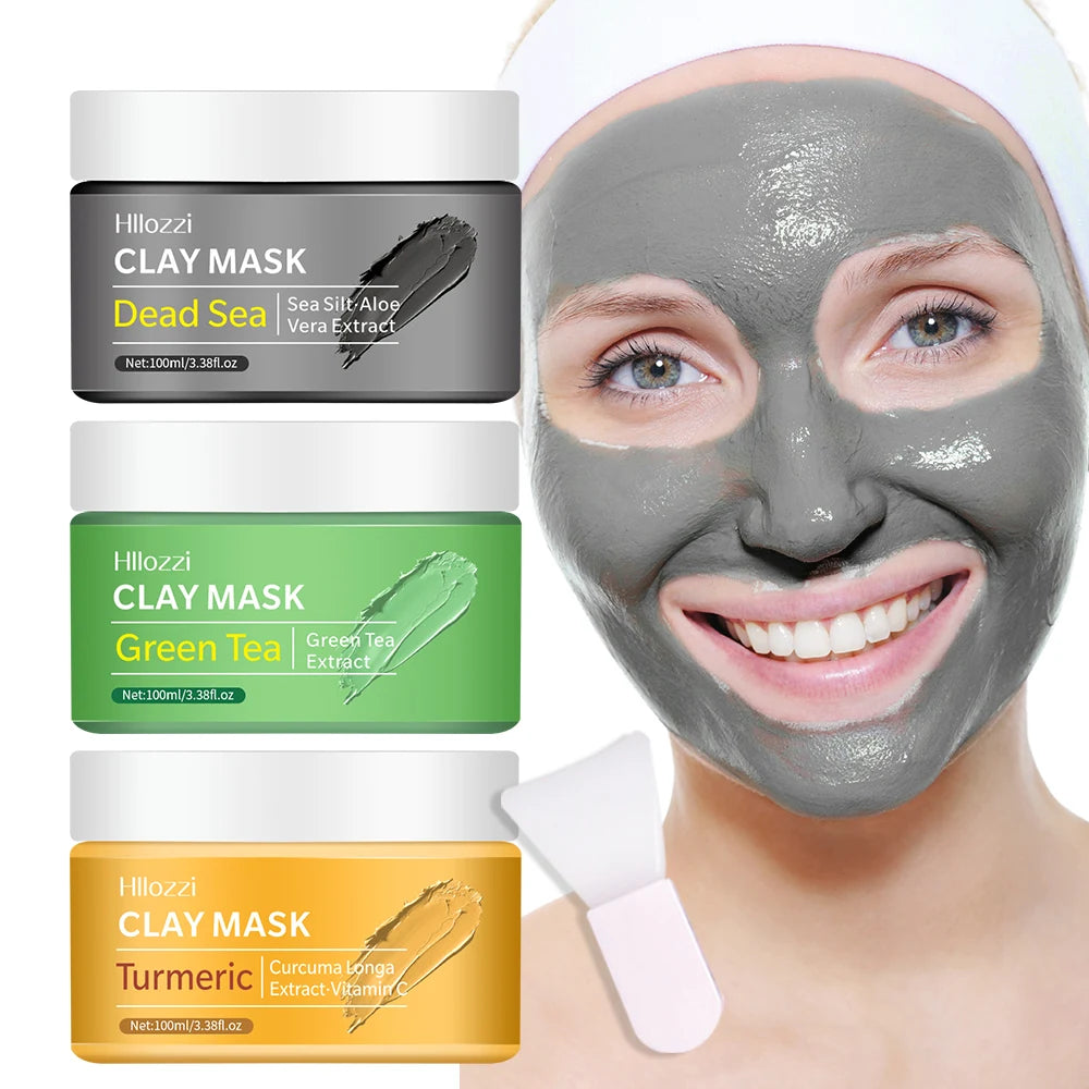 A variety of clay masks, green tea, turmeric, Dead Sea mud, whitening and hydrating, deep cleansing of pores, oil control and mo