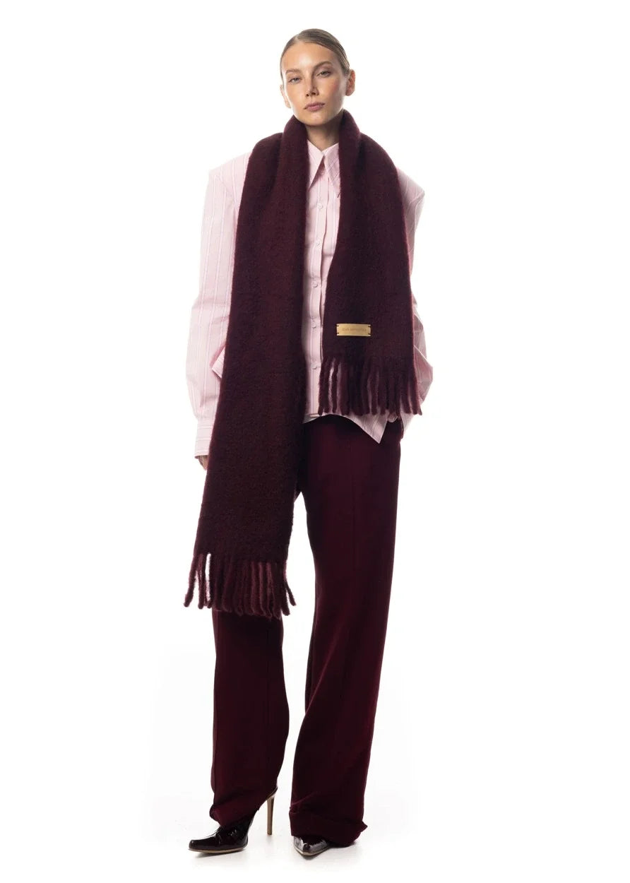 Women's Collar Striped Shirt with Asymmetrical Hem and Waist Cinching 2026 Spring summer Fashionable Casual Office...