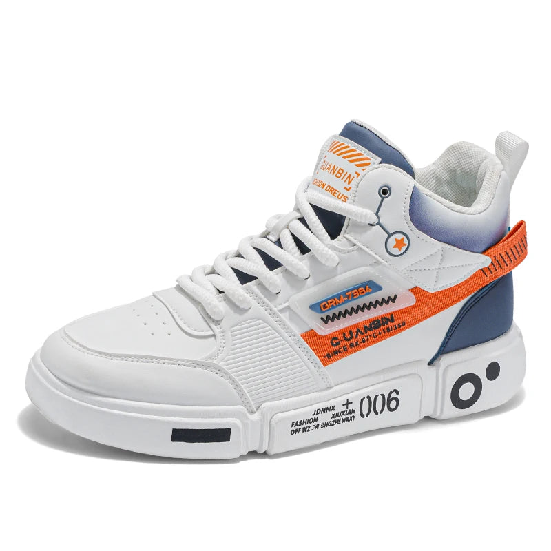 Sneakers Men Casual High Top Board Shoes Vulcanized Shoes Male Walking Sport Shoes Outdoor Sneakers Male Soft Sole Walking Shoes