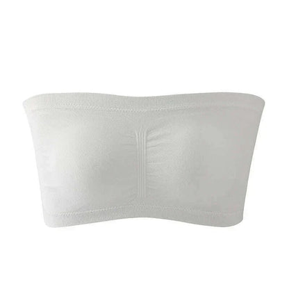 BurVogue Women Bandeau Bra Padded Strapless Bralette Bra Seamless Bandeau Tube Top Bra